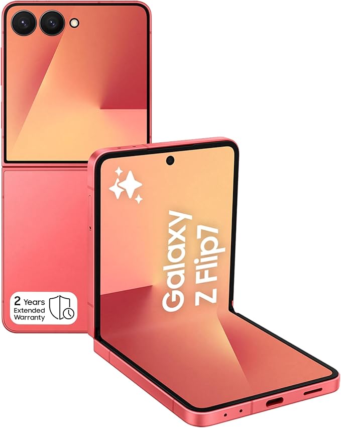 Samsung Galaxy Z Flip7 5G – Foldable Smartphone UAEMobilesFlip into the future with the Samsung Galaxy Z Flip7, the latest AI-powered foldable phone that blends iconic design with next-gen performance. Now available in a striking Blue Shadow, Coral Red an